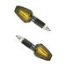 Set M10 Carbon-look beamer getint, lang knipperlichten set