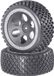 Reely 1:10 Buggy Complete wielen Rally Gatdesign Grijs 2 stuk(s)