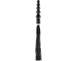 Fetish Tentation Flogger met Anale Kralen - Zwart