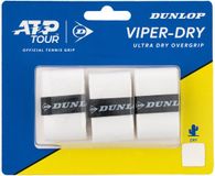 DUNLOP ATP VIPER-DRY OVERGRIP WHT 3PCS