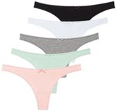 Yenita® VCA Textil GmbH 5 stuks Katoenen dames strings - Assorti - Maat XL