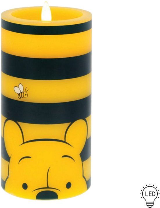 Enesco Disney Home Fragrance Winnie The Pooh Striped LED Candle