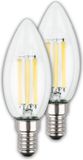 Briloner - Set van 2 LED lampen - E14 - Kaars - EEK A - Warm wit licht