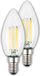 Briloner - Set van 2 LED lampen - E14 - Kaars - EEK A - Warm wit licht