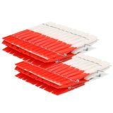 Merkloos / Sans marque Wasknijpers gekleurd - 144x stuks - plastic wasgoedknijpers - Knijpers/wasspelden voor wasgoed