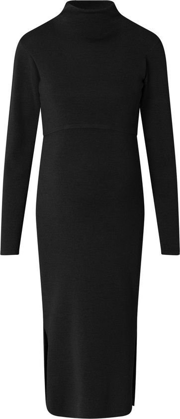 Noppies Foumbot Maternity Dress - Black - Size L - Long Sleeve - Cotton Blend