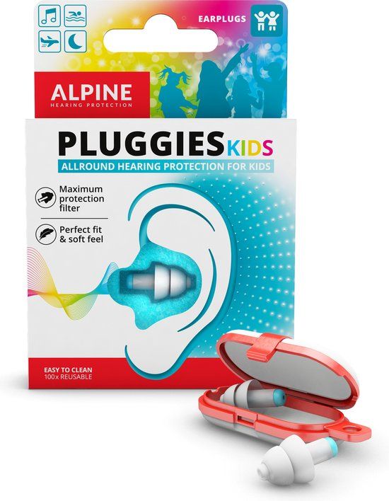 Alpine Pluggies Kids - Oordopjes voor kinderen - Wit - 1 Paar
