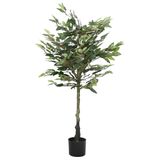 VidaXL Kunstfuxus boom 480 bladeren 130 cm groen