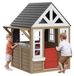 Maisonnette en bois - Maisonnette pour enfants pour jardin - Cèdre - À partir de 2 ans - Style champêtre - Porte et fenêtres - Jardinière - Cuisine de jeu avec grill, cuisinière et évier