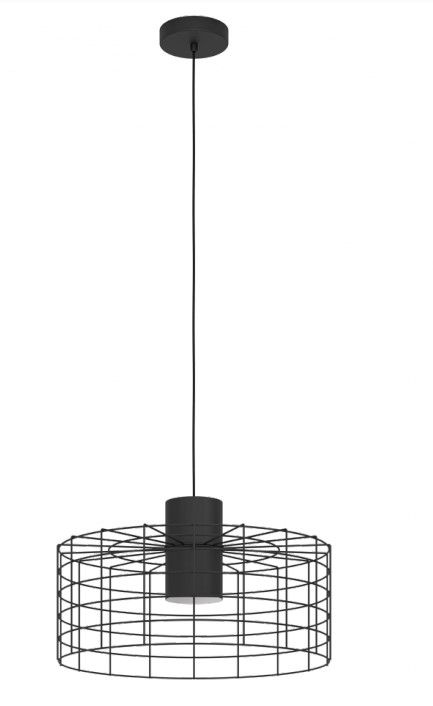 EGLO Milligan Hanglamp - Zwart - E27 - Ø 48 cm - 110 cm