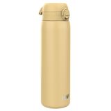 ION8 1 Liter Lichtgewicht Stalen Waterfles, Zonder Isolatie, Lekvrij, Makkelijk te Openen, Veilige Vergrendeling, Draaghendel, Vaatwasserbestendig, Duurzame, 1200ml (40oz), Woestijn