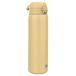 ION8 1 Liter Lichtgewicht Stalen Waterfles, Zonder Isolatie, Lekvrij, Makkelijk te Openen, Veilige Vergrendeling, Draaghendel, Vaatwasserbestendig, Duurzame, 1200ml (40oz), Woestijn