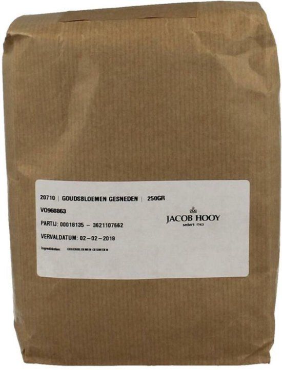 Jacob Hooy Goudsbloem Gesneden 250 gr Kruidenthee