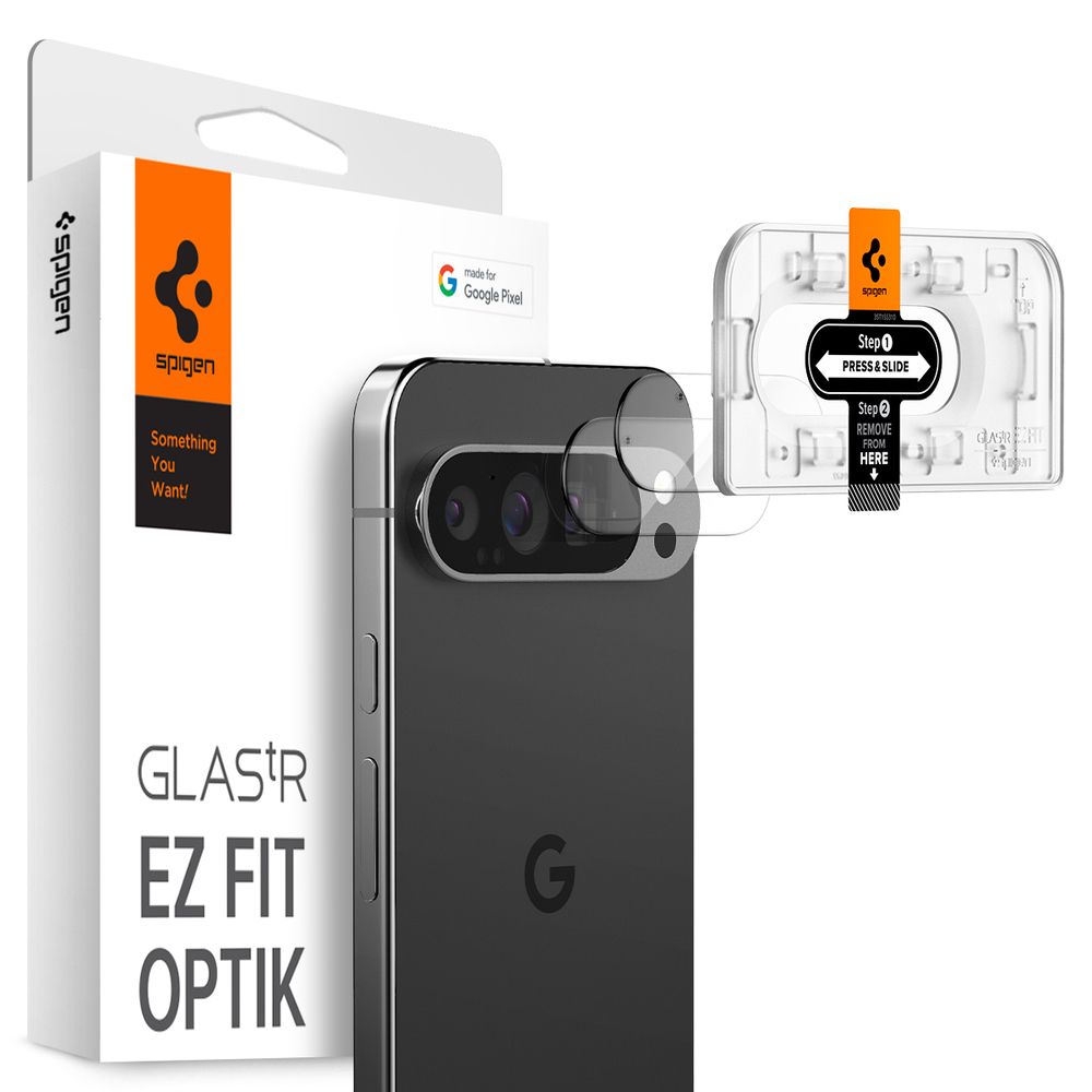 Spigen GLAS.tR EZ Fit Optik Camera Lens Protector for Google Pixel 9 Pro - 2 Pack