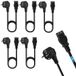 5 Icecat 5 stuks netsnoeren 3 m CEE 7/7 Schuko naar IEC 320 C13