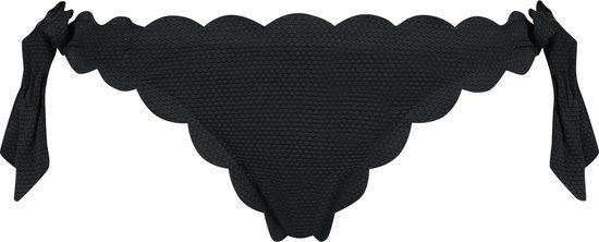 Hunkemöller Brazilian Bikini Bottom - Scallop - Black - Size M