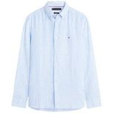 Tommy Hilfiger Casual hemd lange mouw Blauw LINEN BENGAL STRIPE RF SHIRT MW0MW42400/0A5