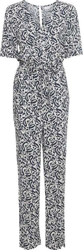 Ichi IHMARRAKECH AOP JS4 Dames Jumpsuit - Maat L - Total Eclipse Paisley Aop - Lente/Zomer 2024