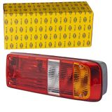 HELLA 2VP 340 931-001 Achterlicht - EasyConn I - Gloeilamp - Opbouw/Geschroefd - Lenskleur: meerdere kleuren - Stekker: Platte stekker - rechts - Aantal: 1