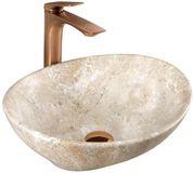 REA Sofia Savana Matt Opzetwastafel Beige 41x34,5x15cm