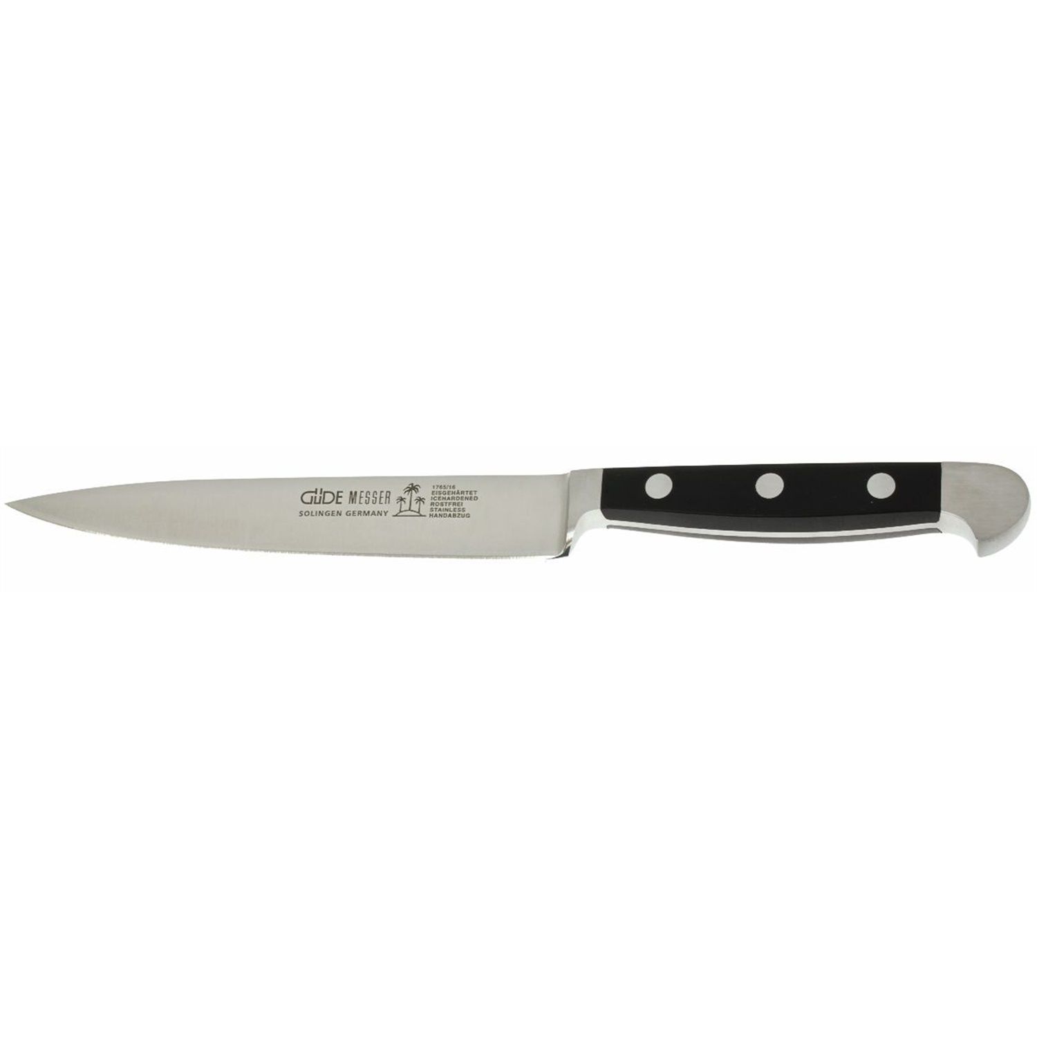 Güde Alpha vleesmes 16 cm messenstaal zwart