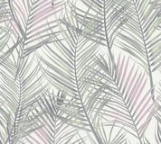 A.S. Création Botanisch Behang - Grijs Groen Wit Roze - Vliesbehang - 1005 cm x 53 cm