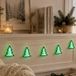 Luca Lighting Chaîne lumineuse LED, sapin de Noël, 260 LED, blanc chaud, USB, 280 cm, vert