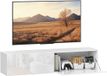 HOMCOM TV-meubel 140x33x29,8cm Spaanplaat Wit
