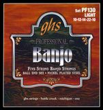 GHS Banjo PF130 Set met 6 vernikkelde snaren - kogeleindkap