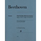 Fünf G. Henle Verlag Fünf leichte Klaviersonaten op. 2 Nr. 1, op. 14 und op. 49