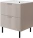 3xE living Meuble sous-vasque sur pieds 60 cm, cachemire, poignée argent