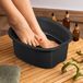 Relaxdays Voetenbad met Noppen - Zwart