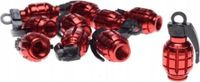Amracing Ventieldopjes wiel granaat rood