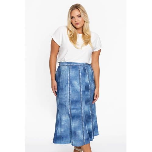 YOEK A-lijn rok blauw