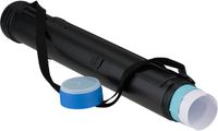 Relaxdays Tekenkoker telescopisch 50-108 cm - tot A0 - zwart-blauw