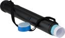 Relaxdays Tekenkoker telescopisch 50-108 cm - tot A0 - zwart-blauw