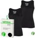 Apollo Onderhemden Singlet Dames Bamboe Zwart 2 Stuks Maat L