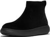 FitFlop IQ-Comff Suede Zip Ankle Boots ZWART - Maat 37