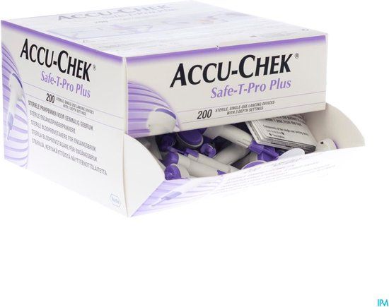Accu-Chek Safe T-Pro Pl Lancet - 200 stuks