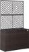 Casaria Polyrattan Plantenbak met Klimrek – 3 Bloembakken – 83x31x146 cm – Bruin