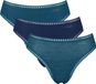 Sloggi GO Crush High leg C3P Dames Onderbroek - TURQUOISE