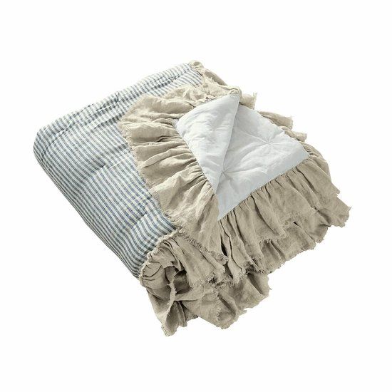 Loberon Quilt Alexane blauw/wit