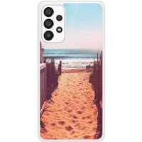 Samsung Beschermende siliconen hoes compatibel met Galaxy A33 5G Beach Path