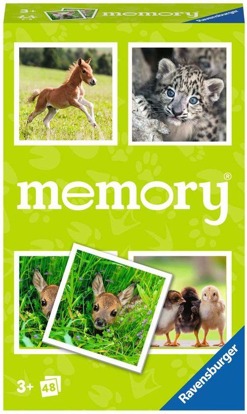 Ravensburger Jonge Dieren Memory - Geluksspel - 3+ jaar