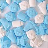 Van Estra Baby Mix snoepjes - blauw-wit foam voor geboorte jongetje - 1 kilo