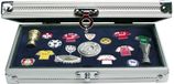Safe Aluminium vitrine cassette met acrylglas deksel - 19 x 11,5 x 4 cm