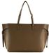 FURLA Ava Tote With Zip Toffee + Nero int Schoudertas Leer