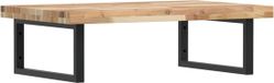 vidaXL Wandwastafel plank staal en massief acaciahout