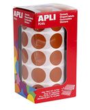 APLI Kids rond - 20 mm Redonda bruin