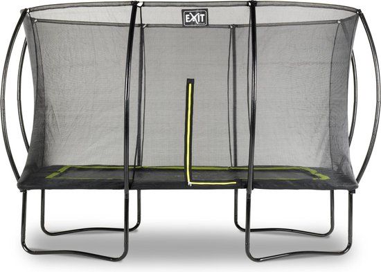EXIT Silhouette trampoline rechthoek 244x366cm - zwart